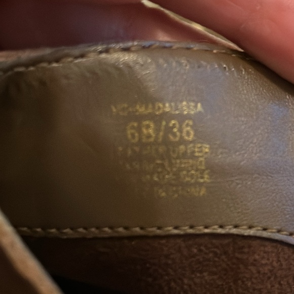 Vince Camuto Madalissa Studded Ankle Cowboy Boots Brown/Gold Latida Design - Picture 4 of 4